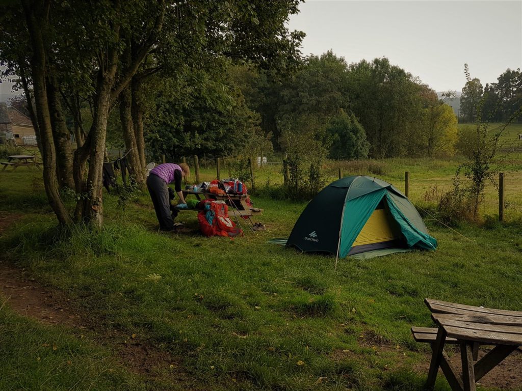 Camping auf der Drumquhassle Farm