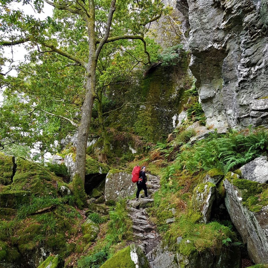 Klettern hinter Inversnaid