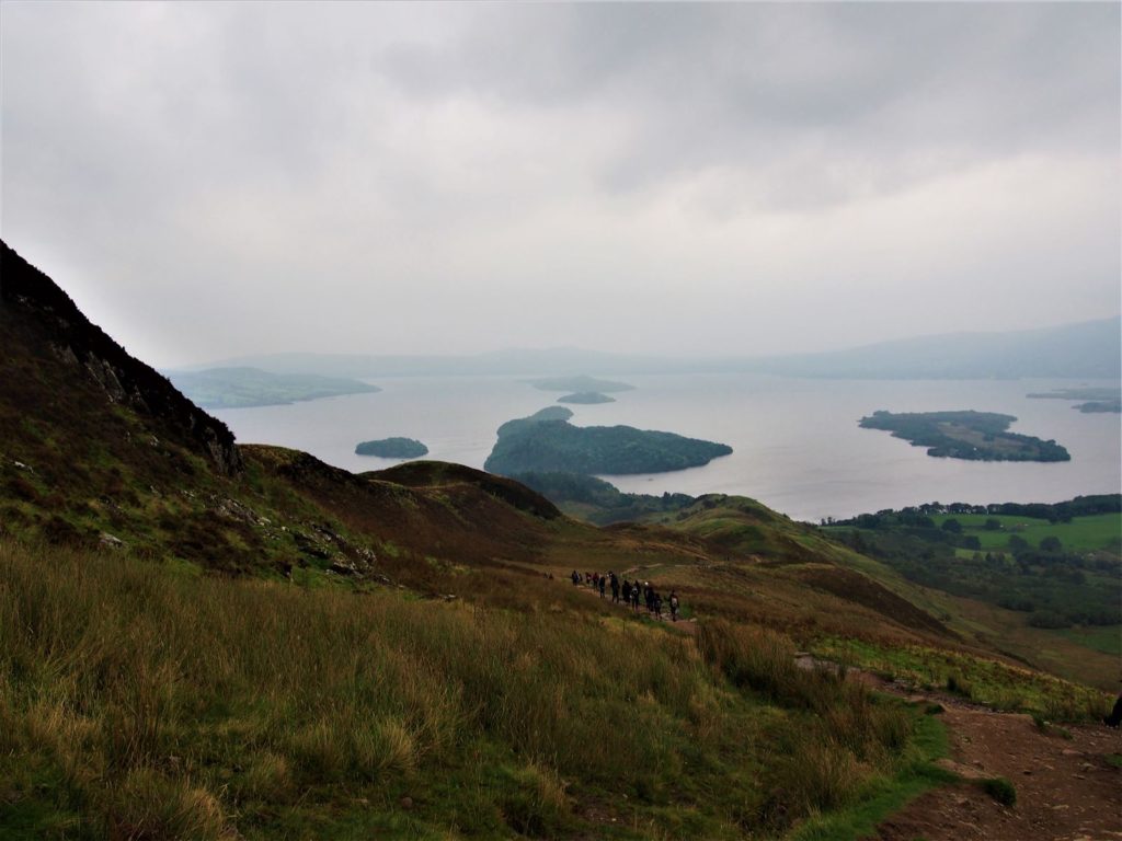 Blick vom Conic Hill auf Loch Lomond