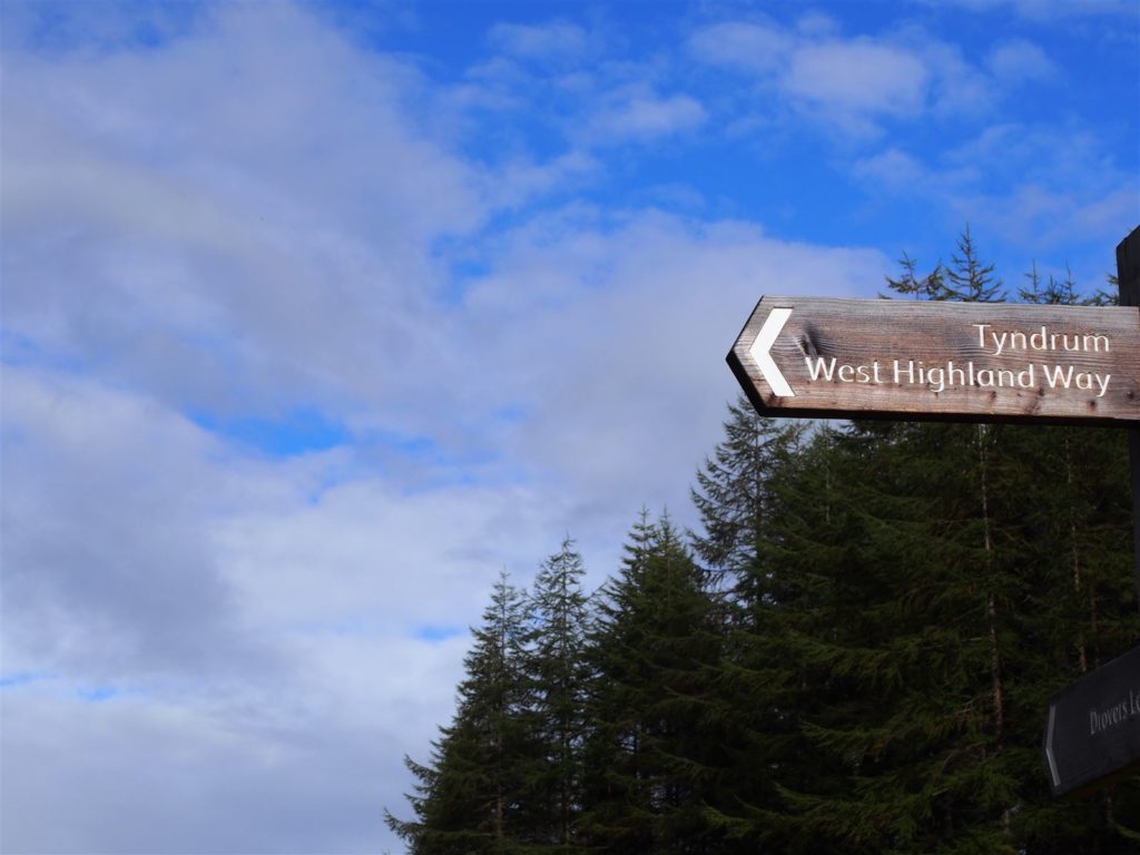 Abzweig nach Tyndrum