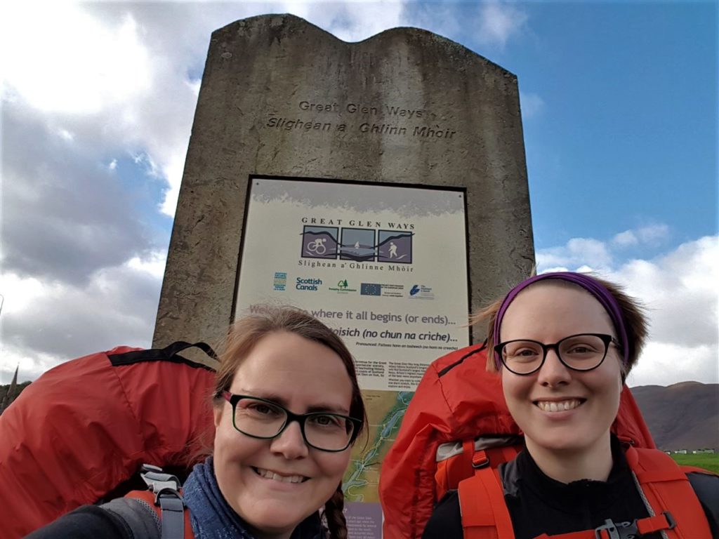 Start des Great Glen Way in Fort William