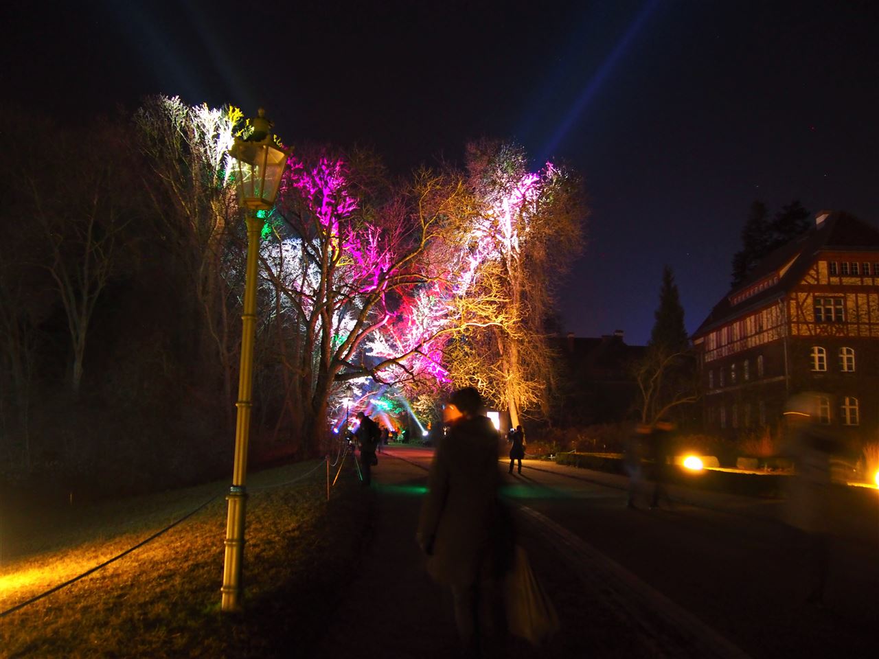 Lichterallee im Christmas Garden.