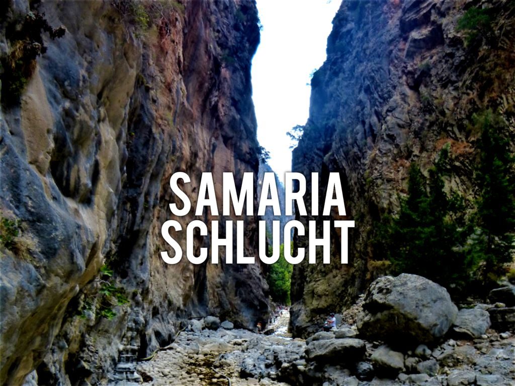 Samaria-Schlucht Titel