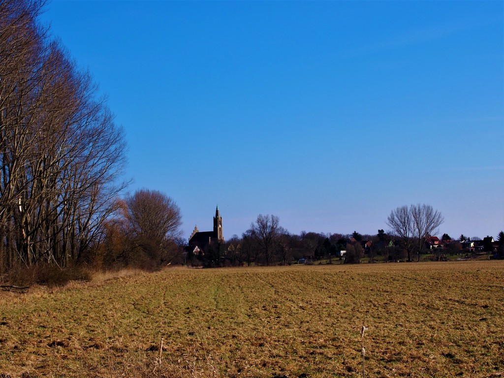 Blick auf Fehrbellin - Wilsnacker Pilgerweg