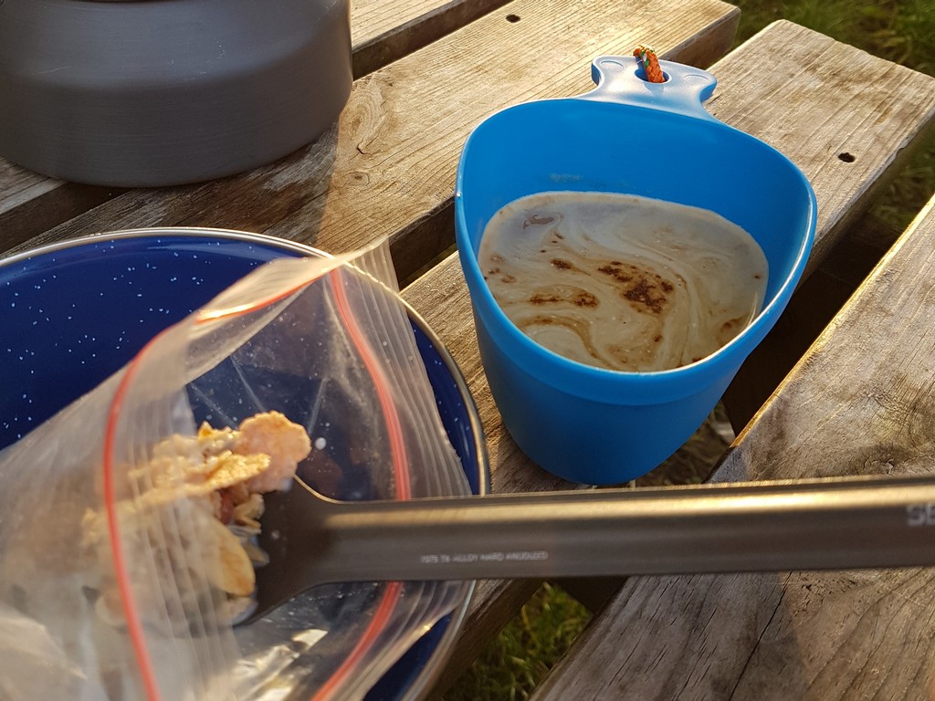 Frühstückszeit - Frühstück beim Trekking