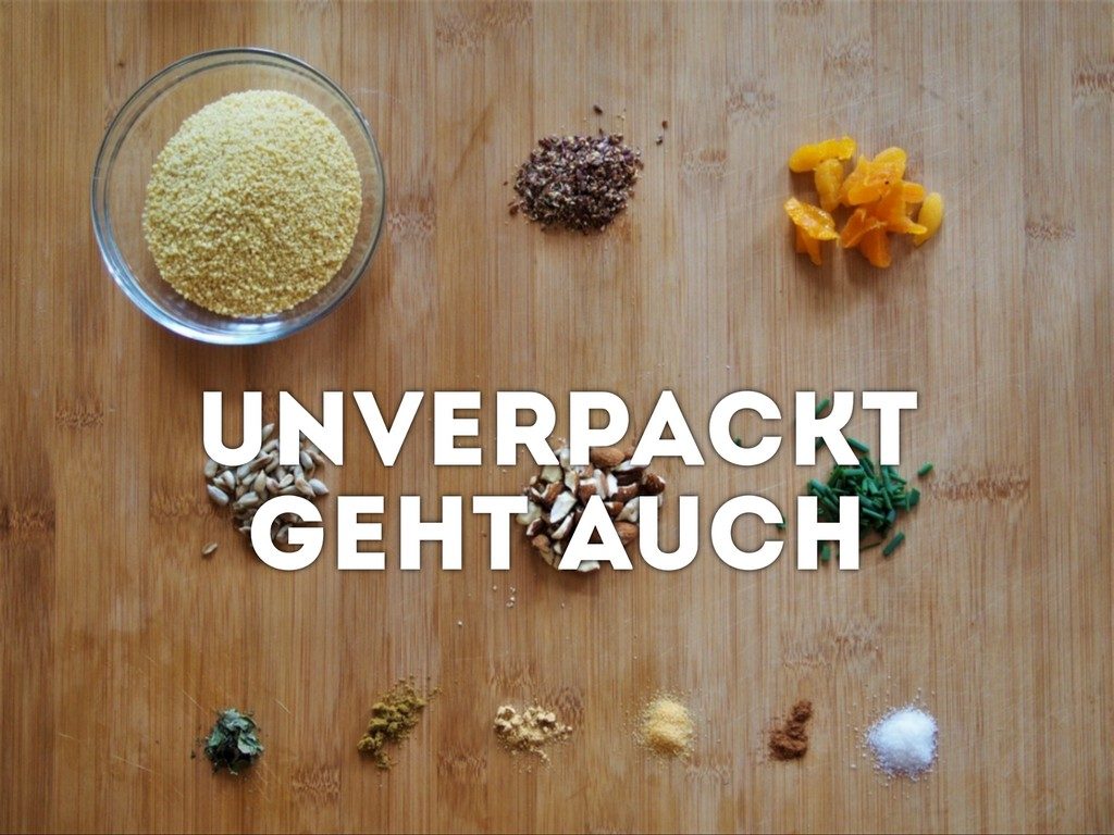 unverpackt einkaufen - Titel