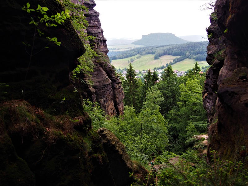 Blick vom Pfaffenstein auf Gohrisch