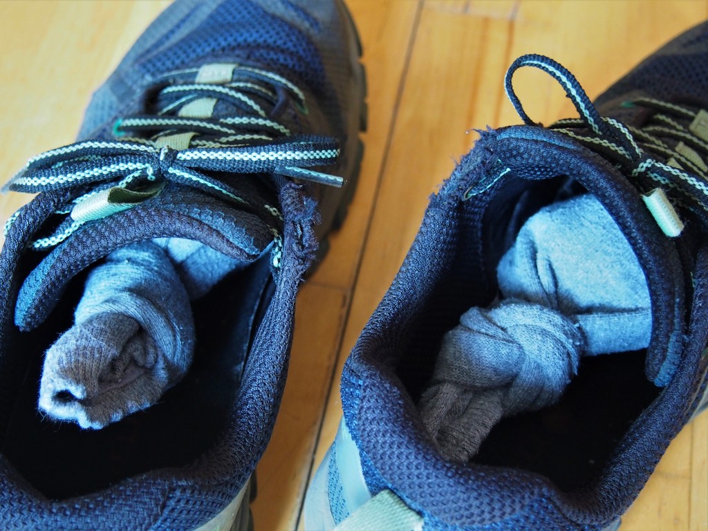 Duftsocken in stinkenden Schuhen
