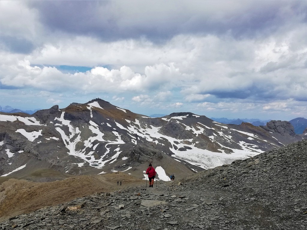 Aufstieg zur Gletscherstation Plaine Morte