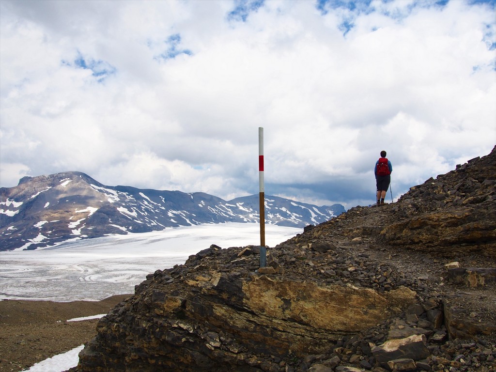 Aussicht auf Plaine Morte Gletscher