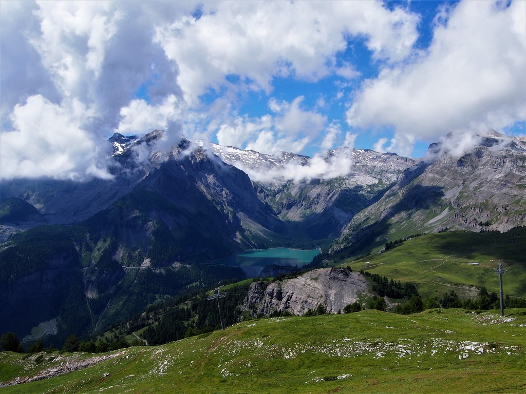 Blick auf den Tseuzier Stausee
