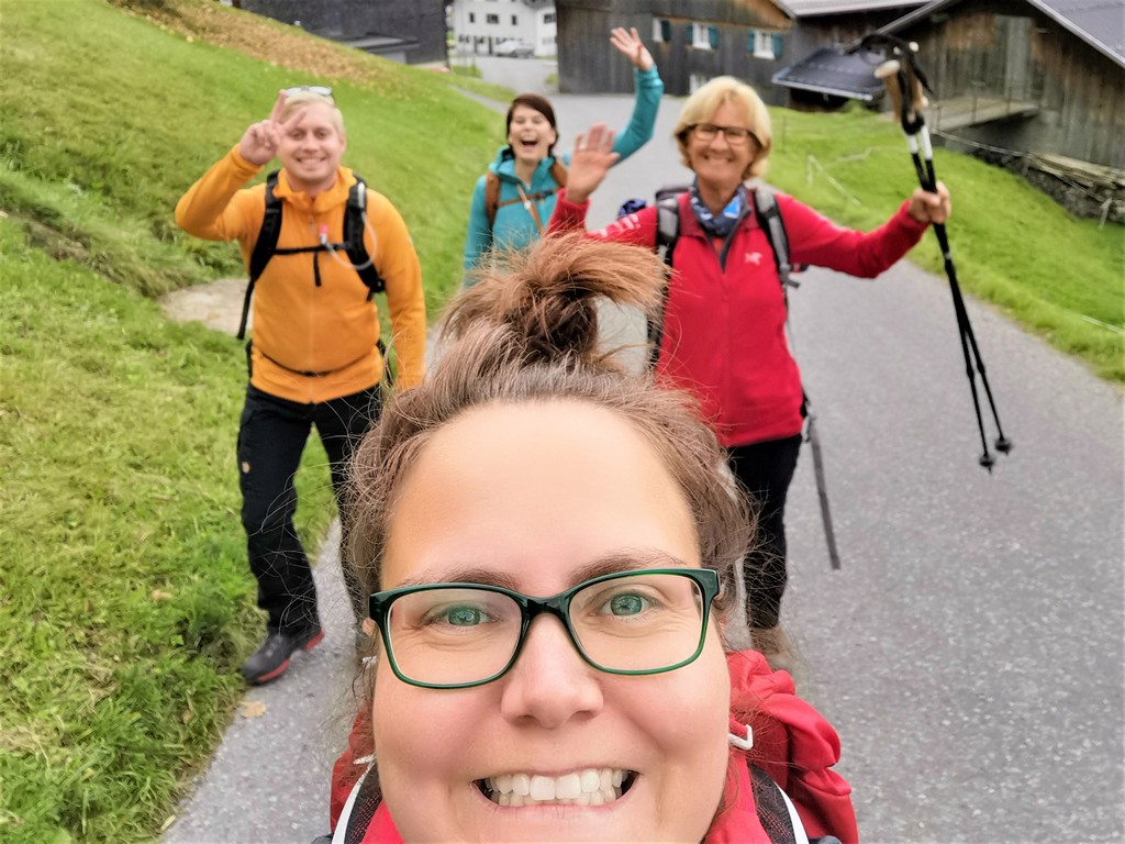 Unsere lustige Wandergruppe