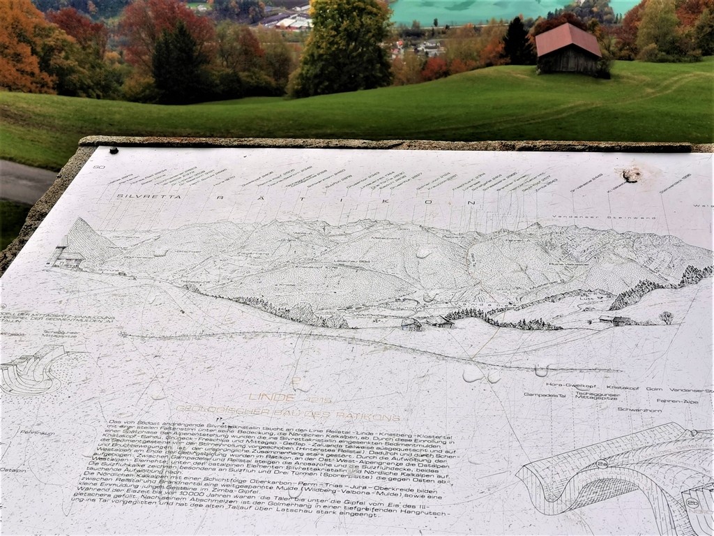 Hinweistafel auf dem Geologischen Lehrwwanderweg