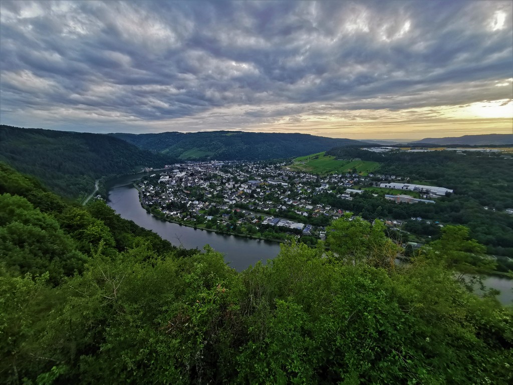 Mosel Traben Trarbach bei Sonnenuntergang