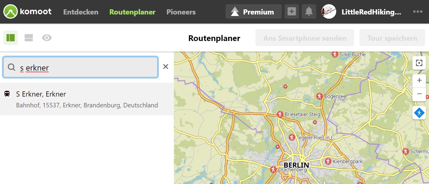 5 Startpunkt eingeben Mehrtagestourenplaner Komoot Premium
