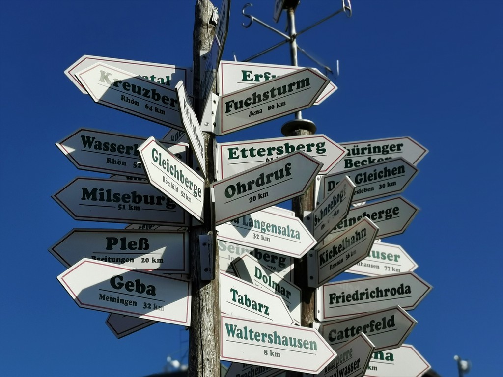 Auf dem Großen Inselsberg auf der Rennsteigwanderung mit Zelt