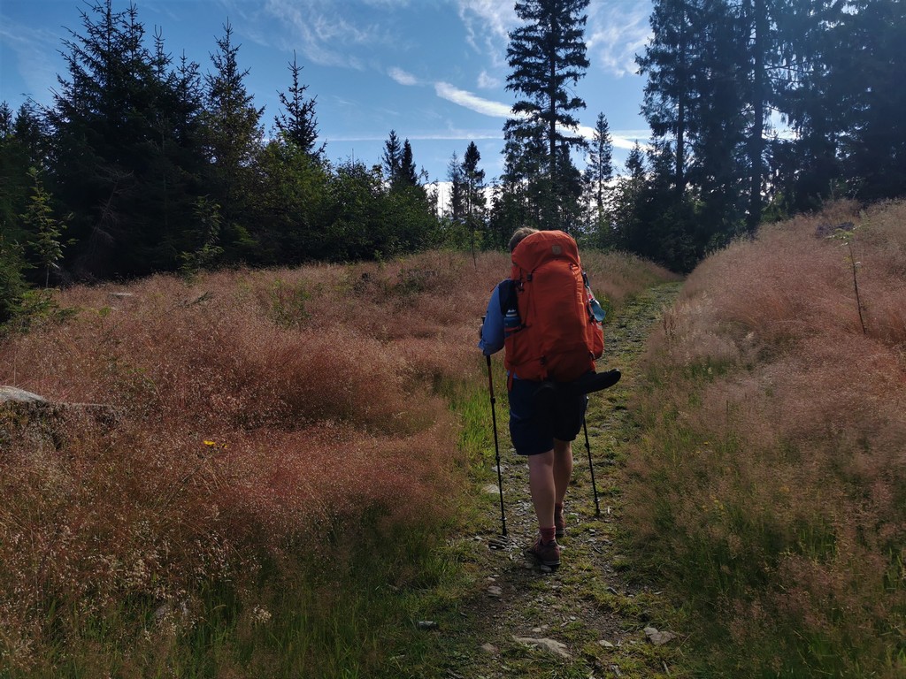 Auf der Rennsteigwanderung mit Zelt