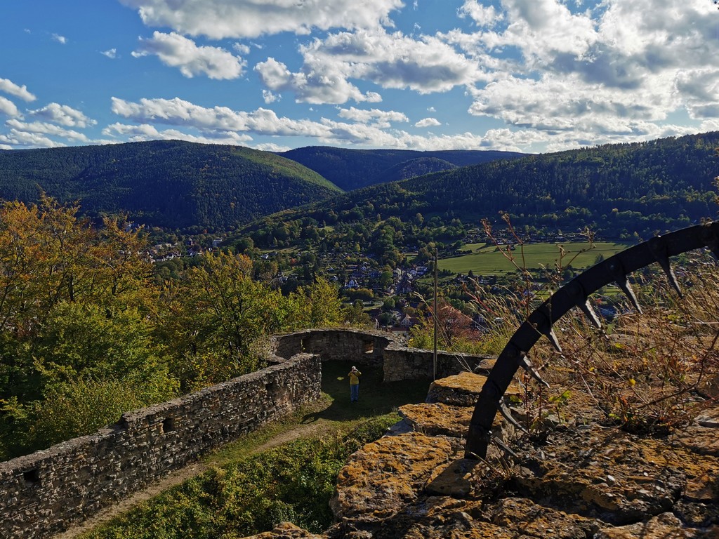 Blick von Burg Greifenstein im Schwarzatal