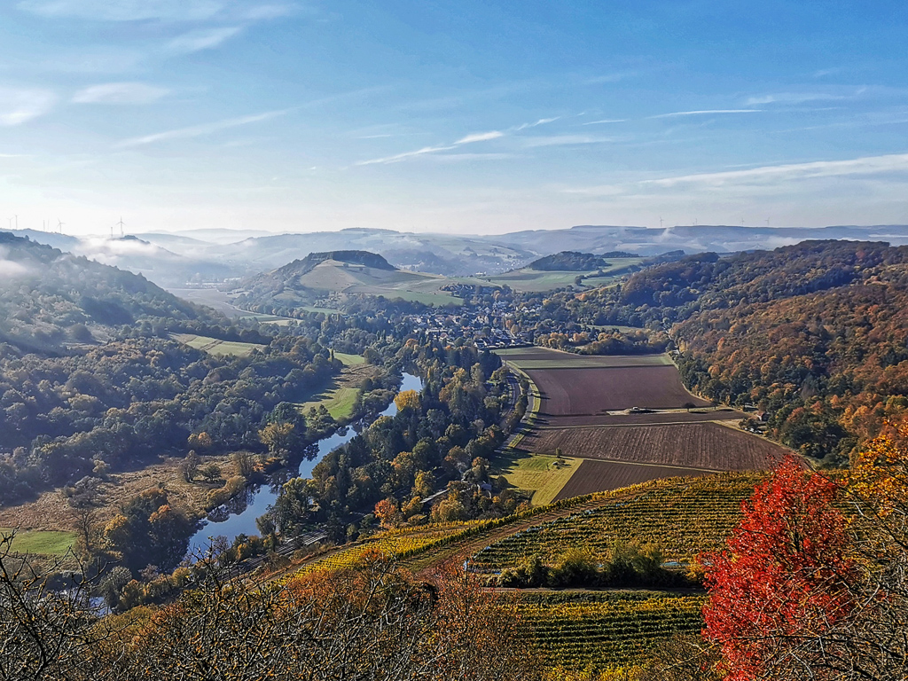 Blick ins Nahetal vom Hildegardweg 