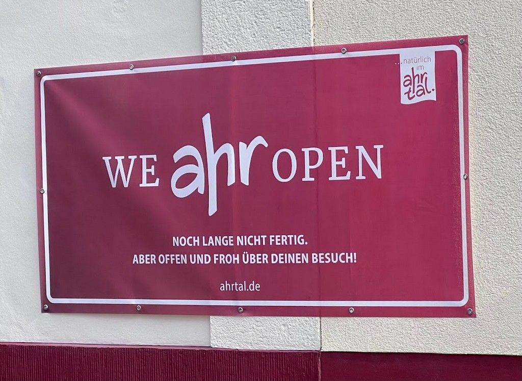 We ahr open - auch auf dem Rotweinwanderweg im Ahrtal