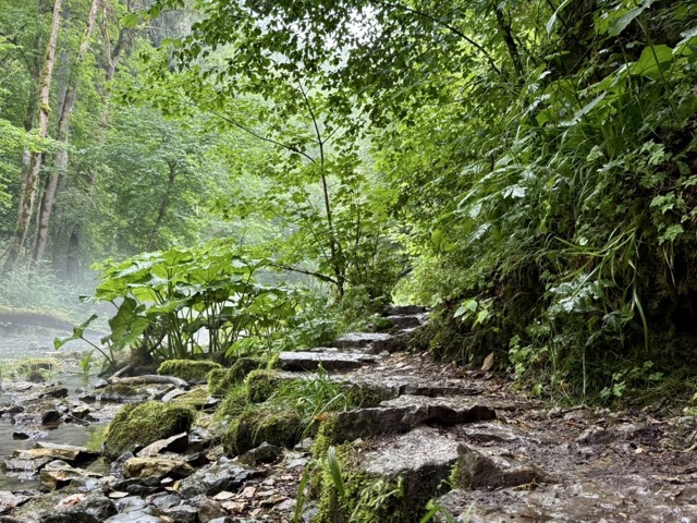 Regen in der Gauchachschlucht