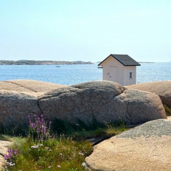 Kleines Häuschen in Stangehuvud - Wandern auf dem Kuststigen an Schwedens Westküste
